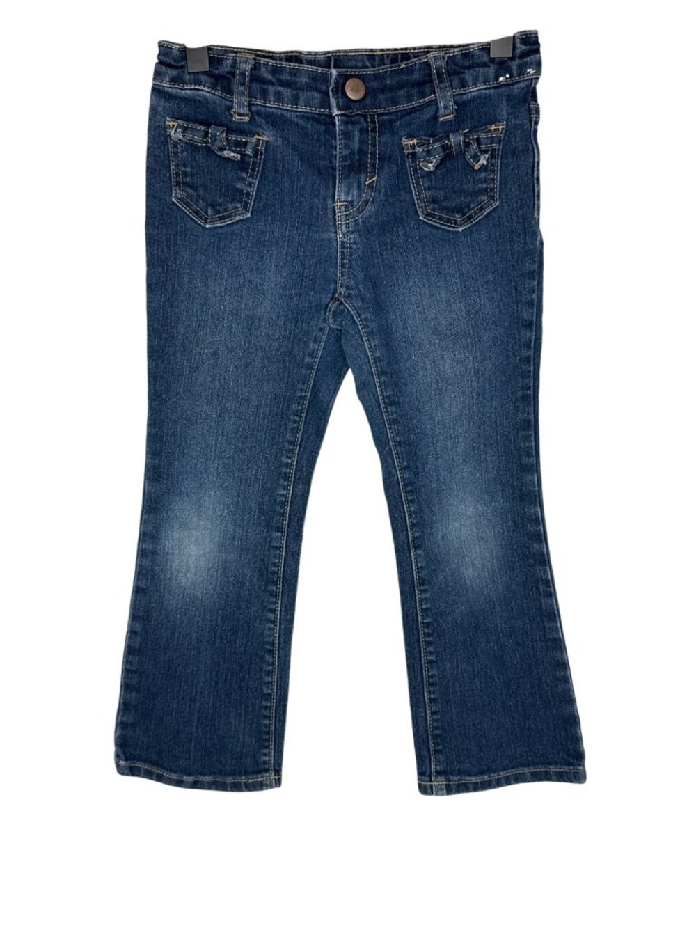 Gymboree Girls Size 5 Dark Wash Bootcut Jeans Bow Pocket Denim